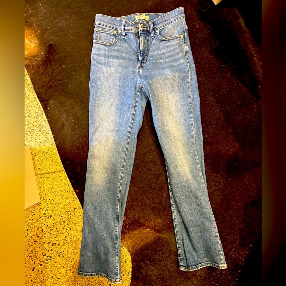 Madewell kick flare crop Jeans